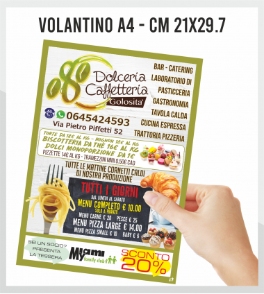 Volantino A4 