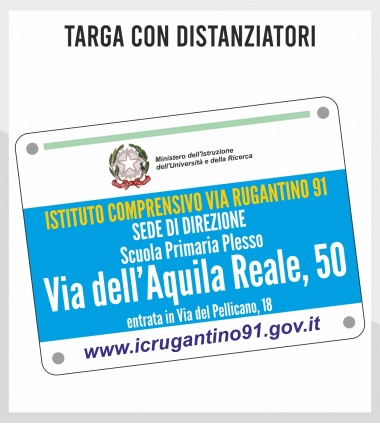 Targa con Distanziatori